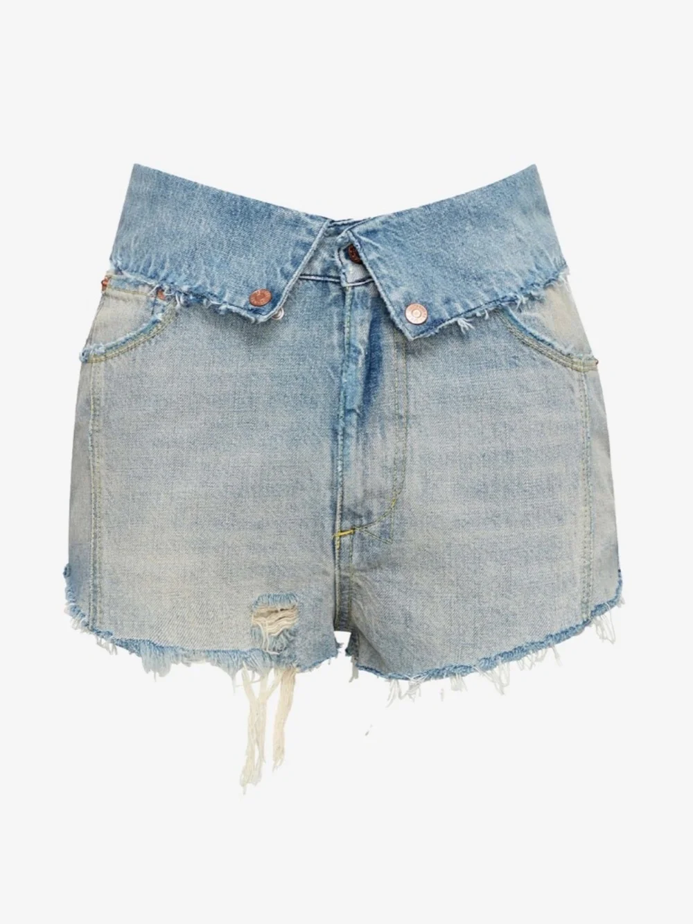 SEROYA MASON FOLDOVER SHORTS DENIM